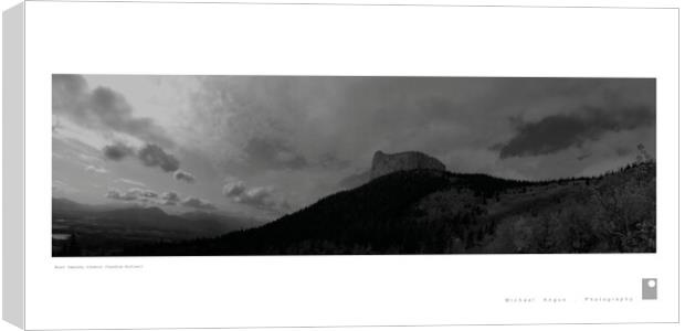 Mount Yamnuska (Canmore [Canadian Rockies]) Canvas Print by Michael Angus