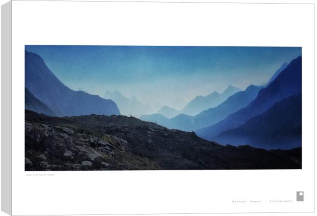 Shades of The Rockies (Canada) Canvas Print by Michael Angus