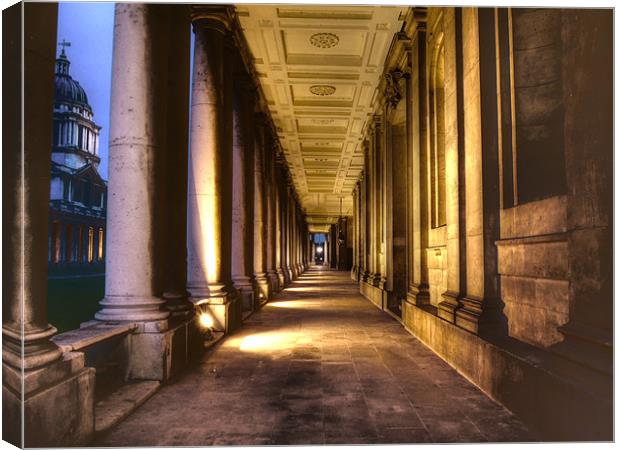 Greenwich Royal Naval College HDR Canvas Print by David French