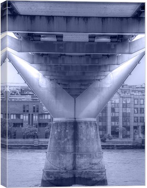 Millennium Bridge Canvas Print by David French