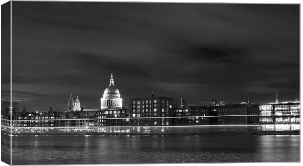 London Skyline BW Canvas Print by David French