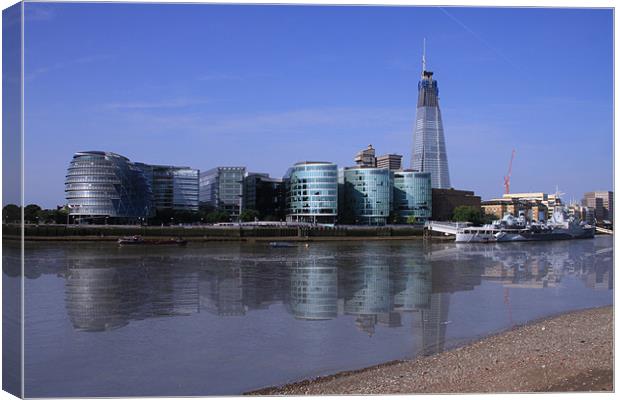 City Hall and the Shard Canvas Print by David French