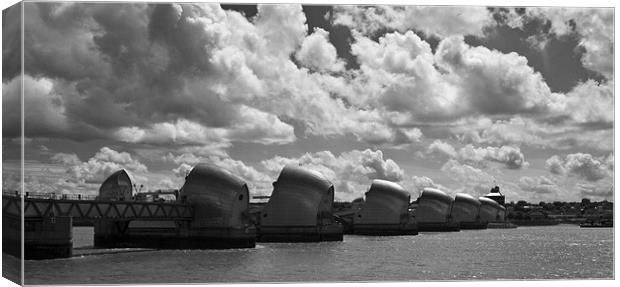 Thames Flood Barrier Canvas Print by David French