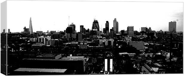 City of London Skyline BW Canvas Print by David French