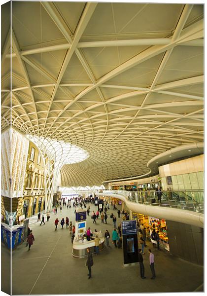 Kings Cross railway station London Canvas Print by David French