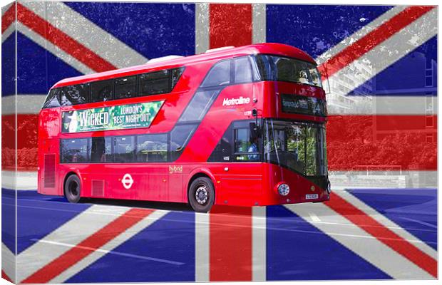 New London Red Bus Canvas Print by David French
