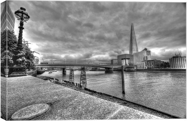 London Bridge Shard HDR Canvas Print by David French