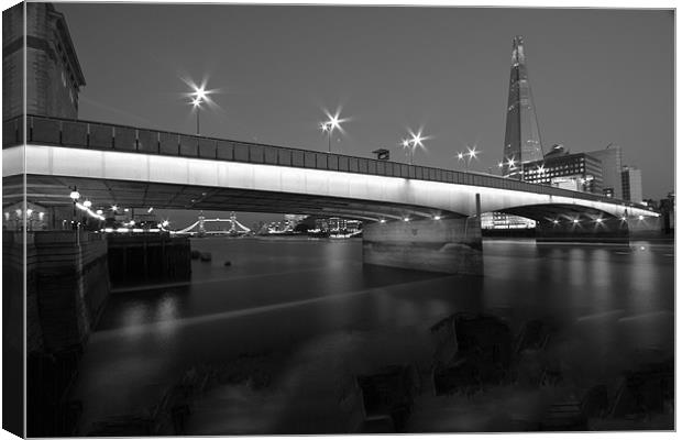 London Bridge Shard night Canvas Print by David French