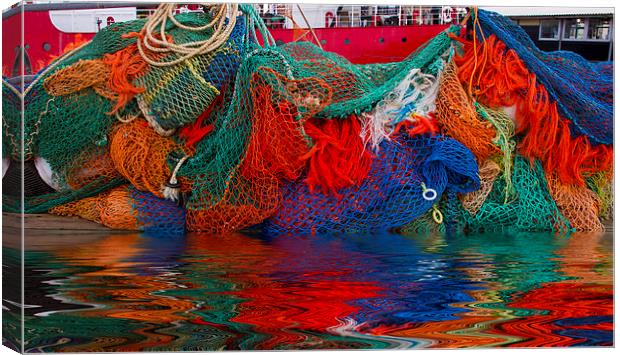 Fisherman’s nets Canvas Print by David French