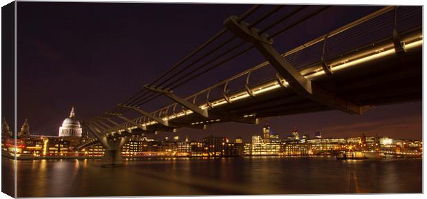 Millenium Bridge Thames London Canvas Print by David French