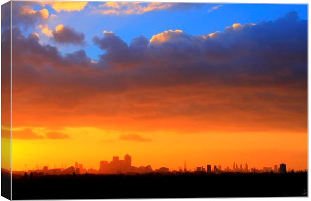 London Skyline Canvas Print by David French