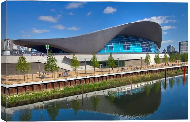 London Aquatics Centre Canvas Print by David French