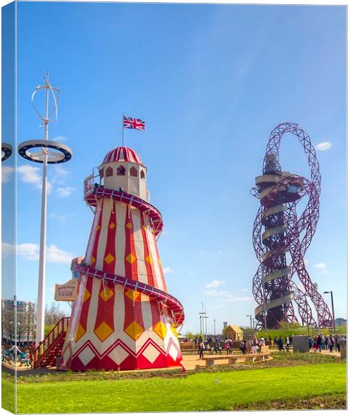 Helter-Skelter and Orbit Canvas Print by David French