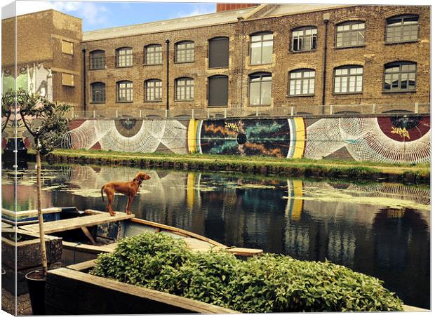 Crate Brewery Canal Side River Lea Canvas Print by David French
