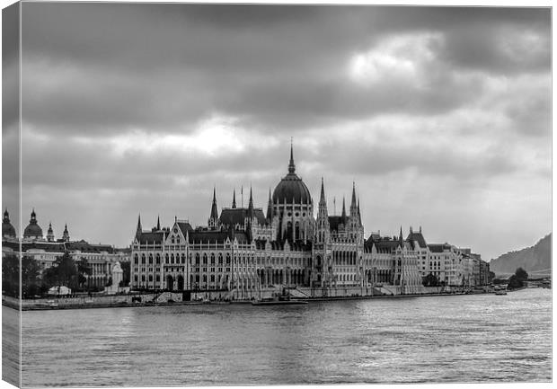 Parliament building Budapest Canvas Print by David French