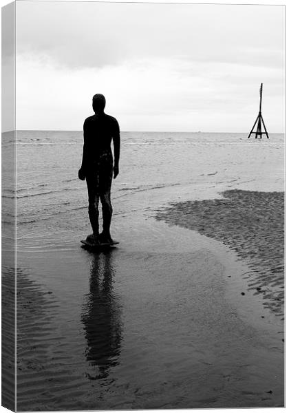 Antony Gormley Statues Crosby Canvas Print by David French