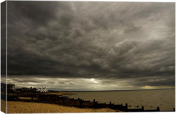 Whitstable fishing village Canvas Print by David French