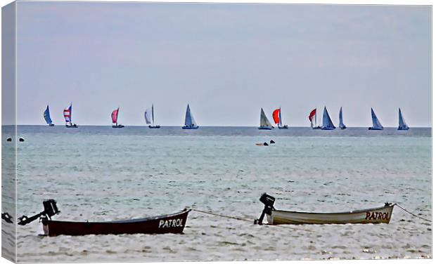 Weymouth Yachting  Canvas Print by David French