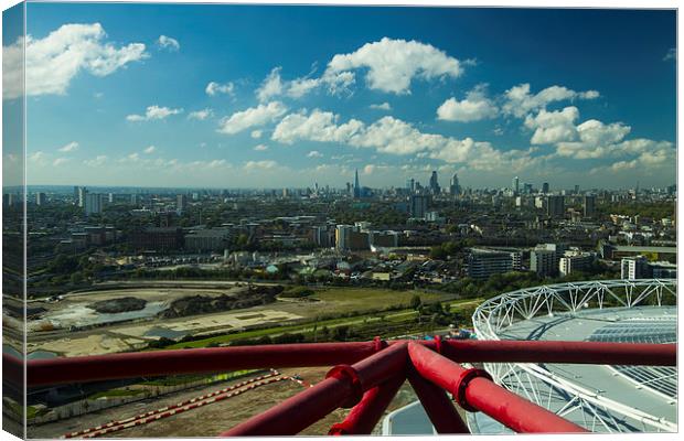  City of London skyline  panarama Canvas Print by David French