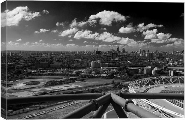  City of London skyline  panarama Canvas Print by David French