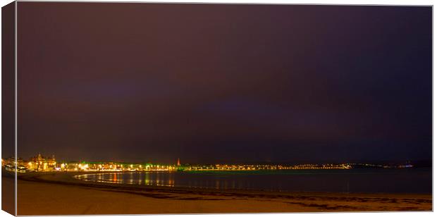 Weymouth Bay Night Canvas Print by David French