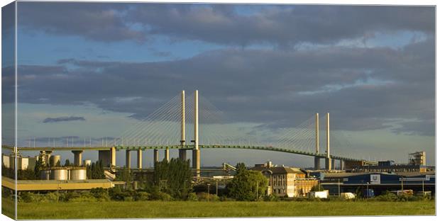 Queen Elizabeth 11 Bridge Dartford Crossing HDR Canvas Print by David French