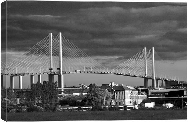 Queen Elizabeth 11 Bridge Dartford Crossing Canvas Print by David French