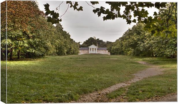 Wanstead Park Temple Canvas Print by David French