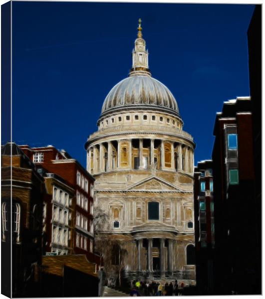 St Pauls Canvas Print by David French