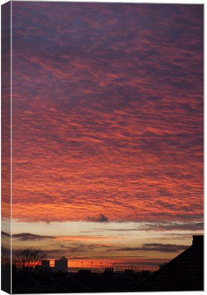 Sunset over London Canvas Print by David French