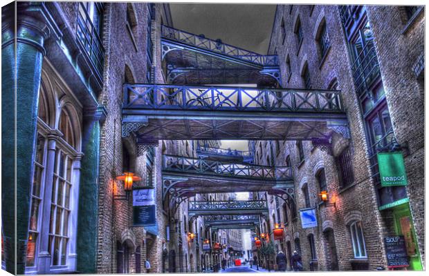 Butlers Wharf Canvas Print by David French