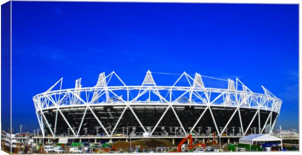 2012 Olympics stadium fractals Canvas Print by David French