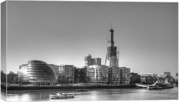 Thames Southbank Canvas Print by David French