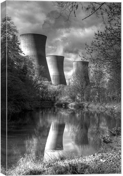 Power Station Ironbridge BW Canvas Print by David French