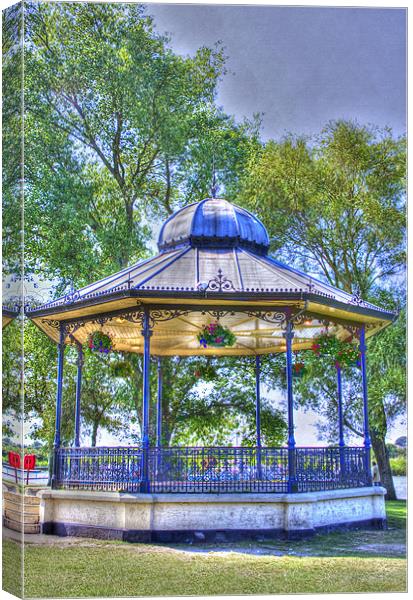 Band Stand hdr Canvas Print by David French