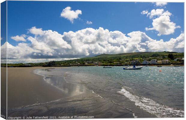 Carningli mountain Newport Pembrokeshire  Canvas Print by Julie Tattersfield