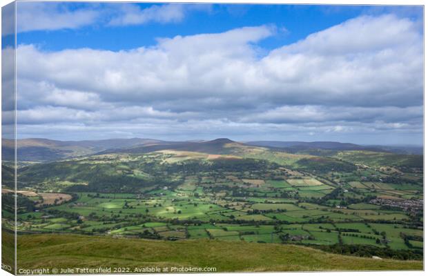 The Sugar loaf mountain glowing in the sunshine  Canvas Print by Julie Tattersfield