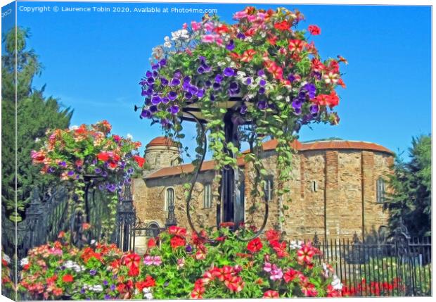 Colchester Castle Canvas Print by Laurence Tobin