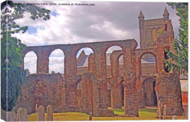 St Botolph’s Priory. Colchester, Essex Canvas Print by Laurence Tobin