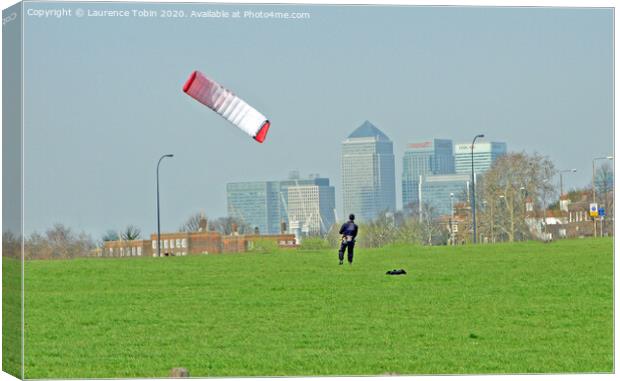Kite Flying on Blackheath, London Canvas Print by Laurence Tobin