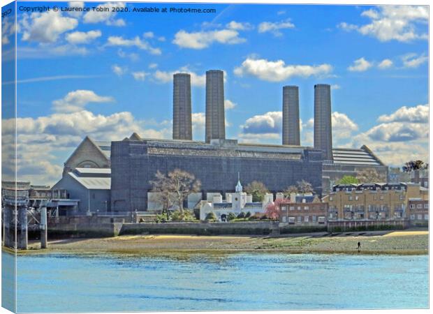  Trinity Hospital and Power Station. Greenwich, London Canvas Print by Laurence Tobin