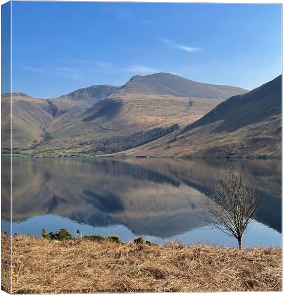 Wastwater Seascale Canvas Print by David Thompson