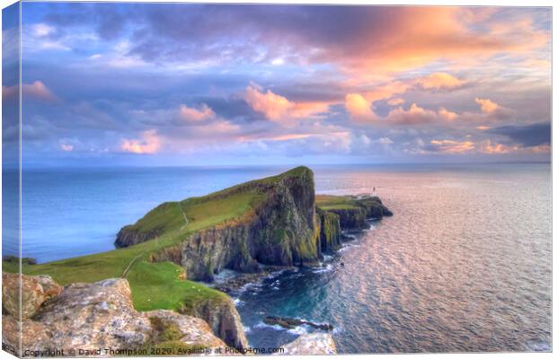 Isle of Skye Sunset  Neist Point   Canvas Print by David Thompson