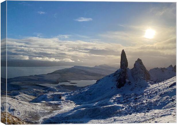 The Old Man of Storr Canvas Print by Donna Jack