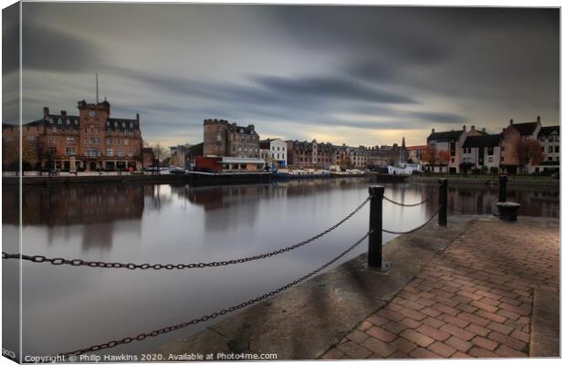 The Waterfront, Leith Canvas Print by Philip Hawkins
