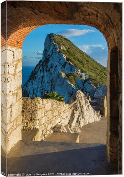 Rock of Gibraltar Canvas Print by Vicente Sargues
