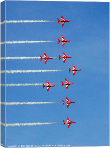 Thrilling Aerobatic Display Canvas Print by Don Nealon