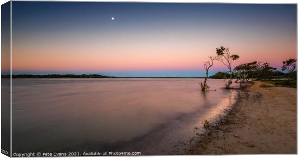 Maroochy Evening Canvas Print by Pete Evans