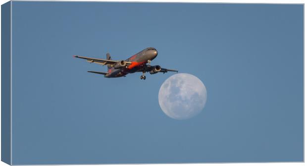 Fly me to the Moon Canvas Print by Pete Evans
