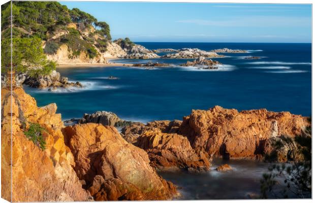 Spanish Costa Brava Canvas Print by Arpad Radoczy